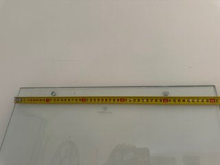 Cristal templado 8mm 194x51.3cm con agujeros