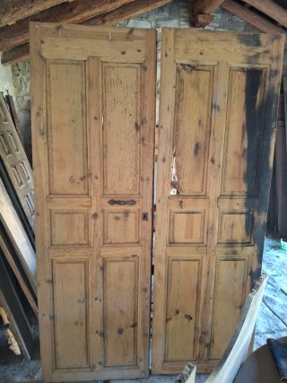 Puertas de madera rústicas (2 unidades)