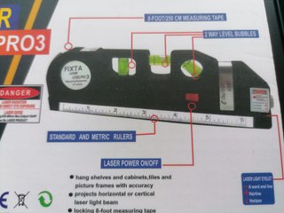 Nivel Láser FIXTA LEVELPRO3 con Trípode