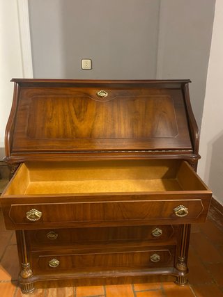 Cómoda joyero antigua de madera