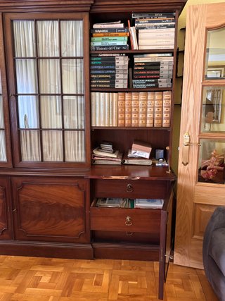 Mueble Librería Vitrina Clásica Madera