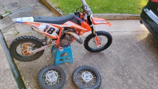 KTM SX50 Motocross Naranja/Blanco