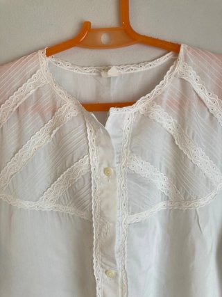 Vestido lencero vintage blanco
