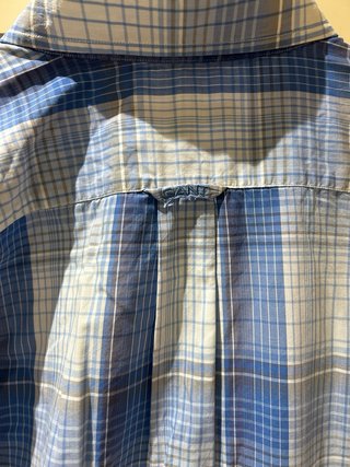 Camisa GANT cuadros azul y blanco