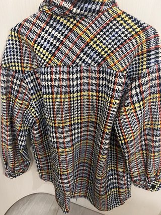 Chaquetón Bimba y Lola cuadros multicolor Talla M