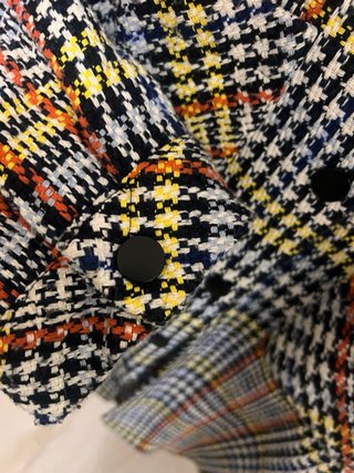 Chaquetón Bimba y Lola cuadros multicolor Talla M