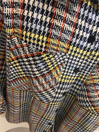 Chaquetón Bimba y Lola cuadros multicolor Talla M