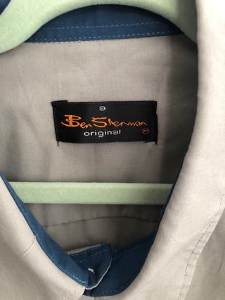 Camisa Ben Sherman Gris y Azul