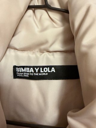 Plumífero Bimba y Lola beige Pluma