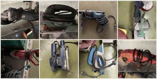 Lote 8 herramientas eléctricas taller