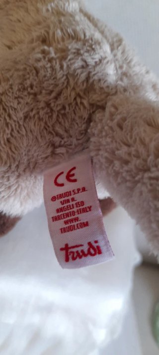 Trudi Gattino Peluche con Borsetta Rosa Originale