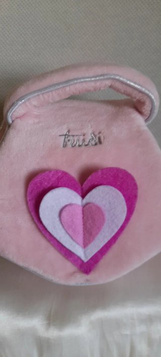 Trudi Gattino Peluche con Borsetta Rosa Originale