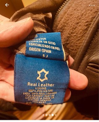 Chaqueta de caballero de cuero