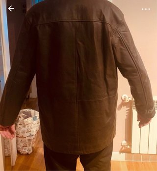 Chaqueta de caballero de cuero