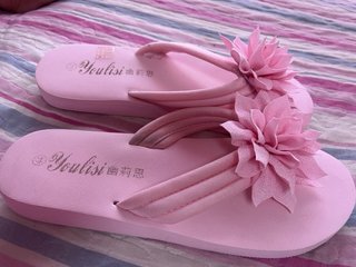 Ciabatte Youlisi rosa con fiore