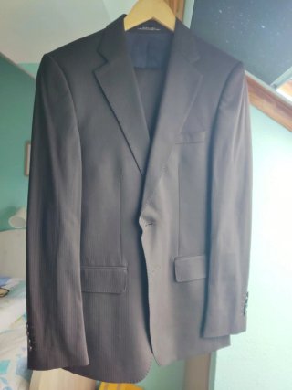 Traje Zara Hombre Talla M Marrón/Azul