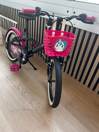 Bicicleta B'TWIN 16 Niña Rosa/Negra