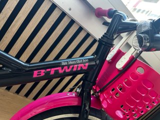 Bicicleta B'TWIN 16 Niña Rosa/Negra