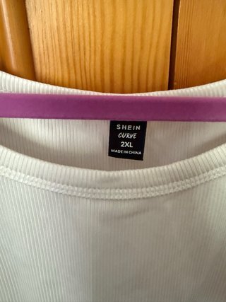 Crop top SHEIN blanco