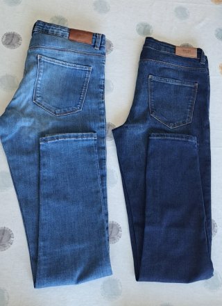 Lote 2 tejanos y sudadera niña