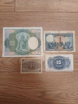 Lote 60 Billetes Españoles Pesetas