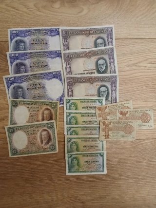 Lote 60 Billetes Españoles Pesetas