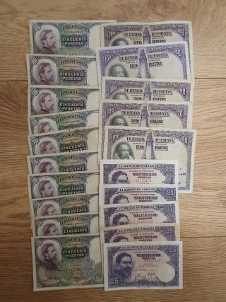 Lote 60 Billetes Españoles Pesetas