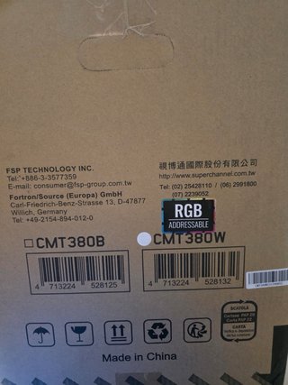 Caja PC FSP FORTRON CMT380 RGB