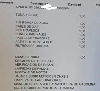 Aprilia RS250 MK2 Nacional
