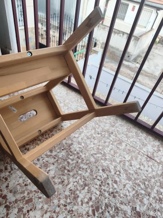 Banqueta de madera 2 peldaños ikea