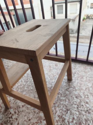 Banqueta de madera 2 peldaños ikea