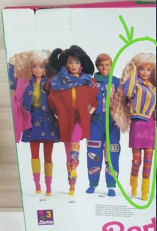 Set di abbigliamento per Barbie. Originale anni '90