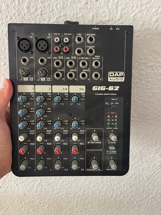 Mixer audio DAP Audio GIG-62 6 canali
