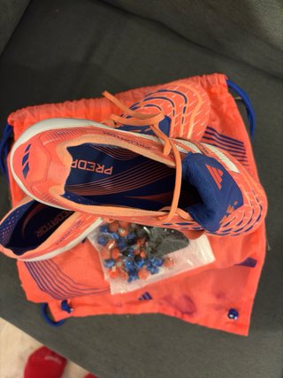 Botas Fútbol Adidas Predator Naranja/Azul
