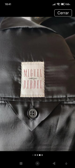 Chaqueta americana Miguel Berbel  azul marino