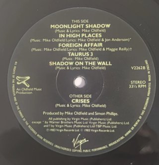 Mike Oldfield - Crises LP Vinile UK 1983