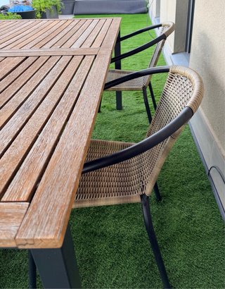 Conjunto mesa y sillas de jardín