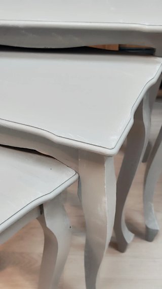 Mesas Nido Madera Estilo Vintage