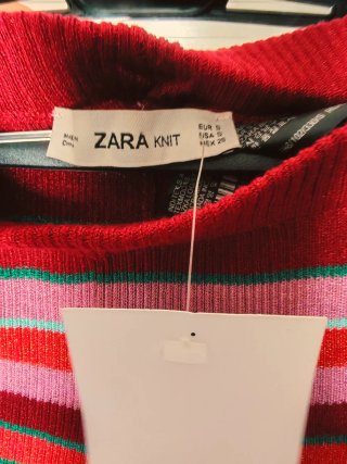 Set Zara Maglia Righe Multicolor