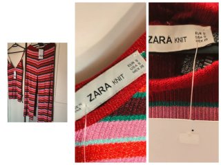 Set Zara Maglia Righe Multicolor