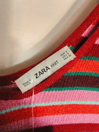 Set Zara Maglia Righe Multicolor