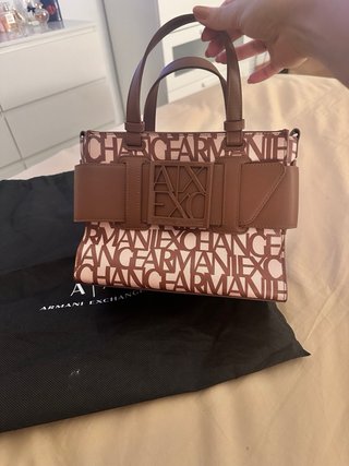 Bolso Armani Exchange Marrón y Rosa