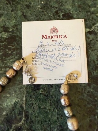 Collar Perlas Majorica Original con pendientes