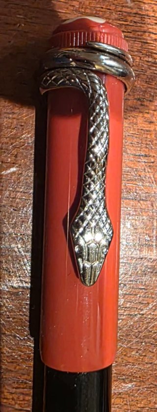 Coppia penne Montblanc Snake e Rotary belle