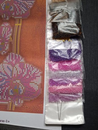 Kit de bordado con abalorios completo