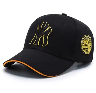 Gorra Béisbol Unisex NY Negra y Dorada