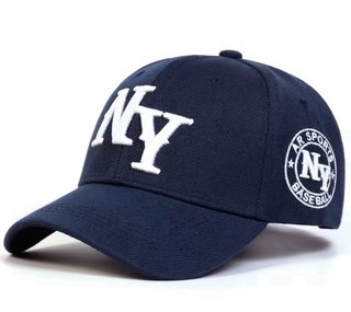 Gorra Béisbol Unisex NY Negra y Dorada