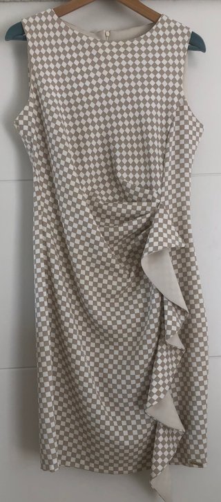 Vestido Rinascimento  Beige y Blanco