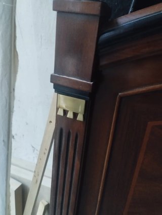 2 cabeceros madera marquetería para cama de 90cm