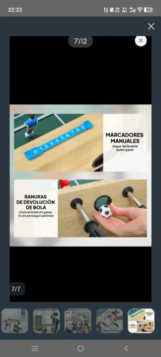 Futbolín infantil
